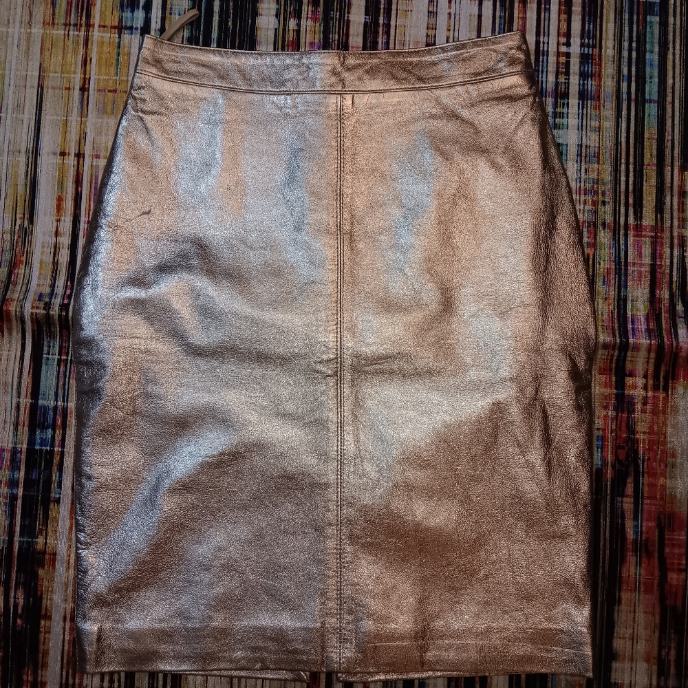 Hugo Buscati leather skirt